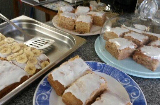 Photo of a display of different cakes